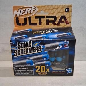 NERF Sonic Screamers Nerf Gun Bullets Box Of 20 (Blue Heads)